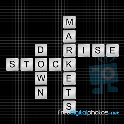 Stock Markets  Rise And Down Stock Image