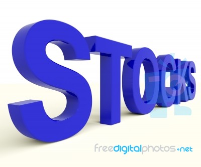 Stocks Word Stock Image