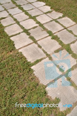 Stone Walkway Stock Photo