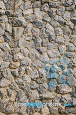 Stone Wall Texture For Background Stock Photo