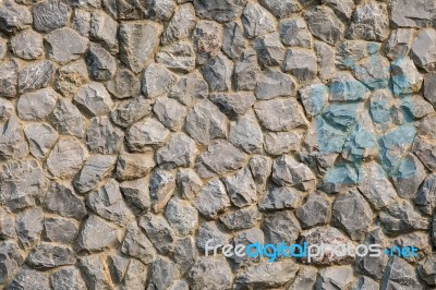 Stone Wall Texture For Background Stock Photo