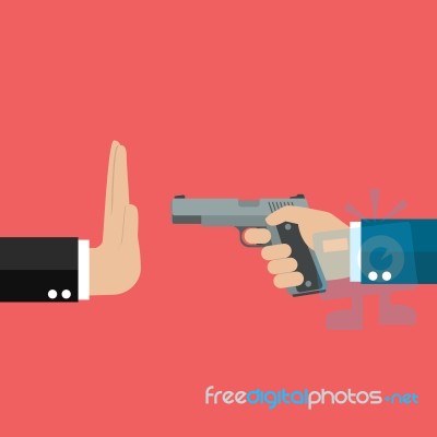 Stop Gun Violence Stock Image