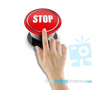 Stop Red Stock Photo