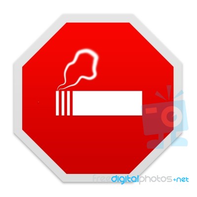 Stop Smoking Sign Stock Photo