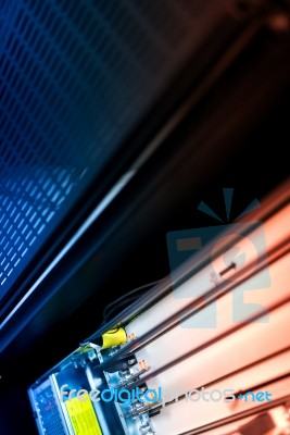 Storage Servers In Data Room Domestic Room Stock Photo