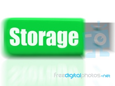 Storage Usb Drive Shows Data Backup Or Warehousing Stock Image