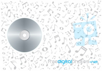 Stored Music In Cd Stock Image