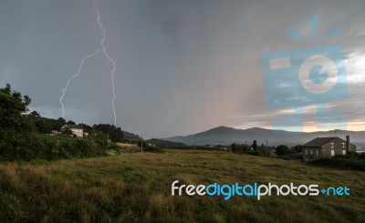 Stormy Afternoon In Barreiros Stock Photo