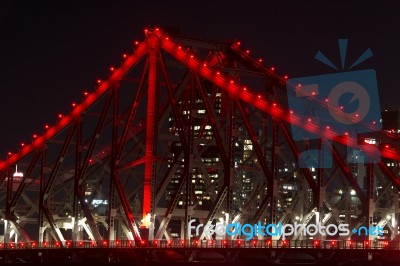 Story Bridge In Brisbane Stock Photo