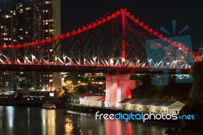 Story Bridge In Brisbane Stock Photo