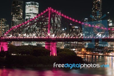 Story Bridge In Brisbane Stock Photo