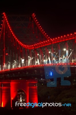 Story Bridge In Brisbane Stock Photo