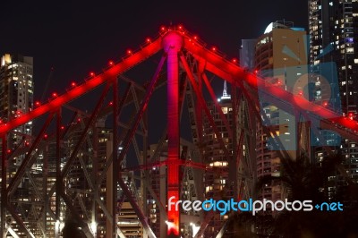 Story Bridge In Brisbane Stock Photo