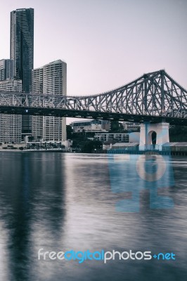 Story Bridge In Brisbane Stock Photo