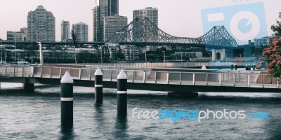 Story Bridge In Brisbane Stock Photo