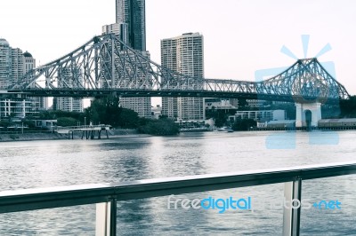 Story Bridge In Brisbane Stock Photo