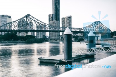 Story Bridge In Brisbane Stock Photo