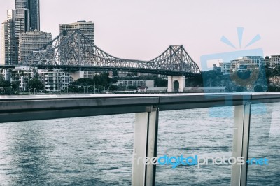 Story Bridge In Brisbane Stock Photo