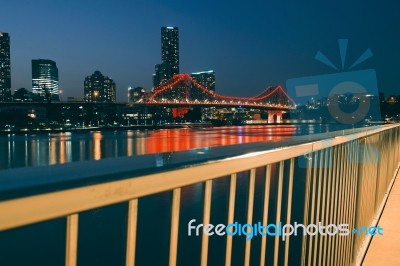 Story Bridge In Brisbane Stock Photo