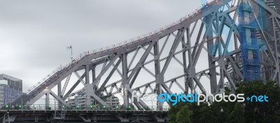 Story Bridge In Brisbane Stock Photo