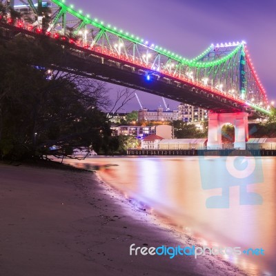 Story Bridge In Brisbane Stock Photo