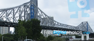 Story Bridge In Brisbane Stock Photo