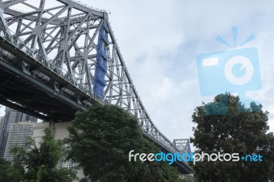 Story Bridge In Brisbane Stock Photo