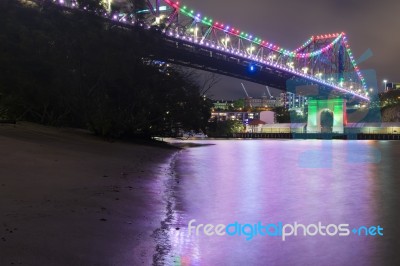 Story Bridge In Brisbane Stock Photo