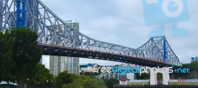 Story Bridge In Brisbane Stock Photo