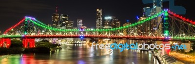 Story Bridge In Brisbane Stock Photo