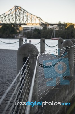 Story Bridge In Brisbane, Queensland Stock Photo