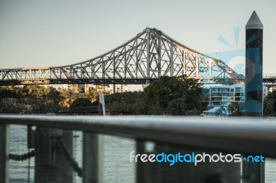 Story Bridge In Brisbane, Queensland Stock Photo