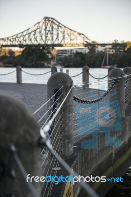 Story Bridge In Brisbane, Queensland Stock Photo