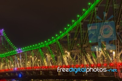 Story Bridge In Brisbane, Queensland Stock Photo