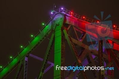 Story Bridge In Brisbane, Queensland Stock Photo