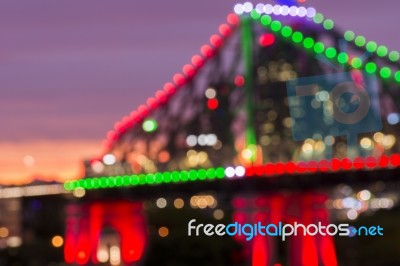 Story Bridge In Brisbane, Queensland Stock Photo