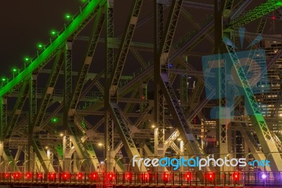 Story Bridge In Brisbane, Queensland Stock Photo