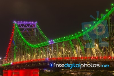 Story Bridge In Brisbane, Queensland Stock Photo