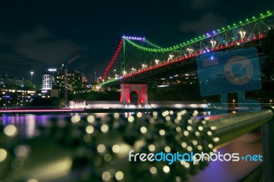 Story Bridge In Brisbane, Queensland Stock Photo