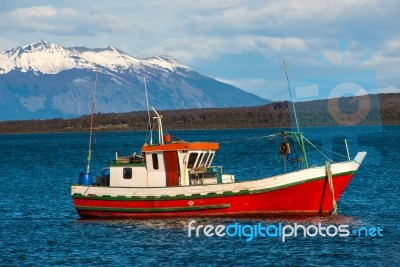 Strait Of Magellan, Puerto Natales, Patagonia, Chile Stock Photo