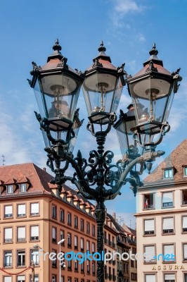 Strasbourg, France/europe - July 17 : Street Lamps In Strasbourg… Stock Photo