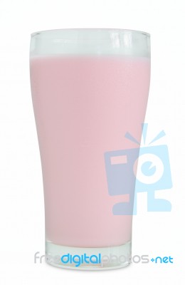 Strawberry Milk Stock Photo