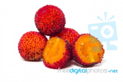 Strawberry Tree (arbutus Unedo) Fruit Stock Photo