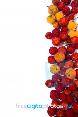 Strawberry Tree (arbutus Unedo) Fruit Stock Photo