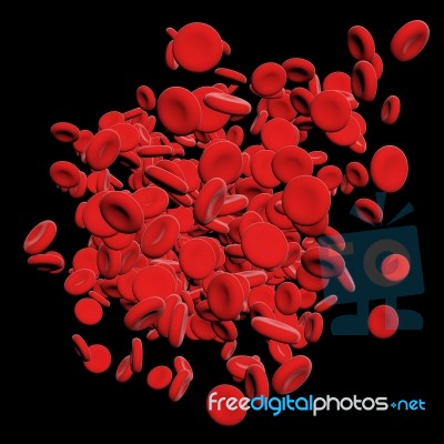 Stream Of Blood Cells Stock Image