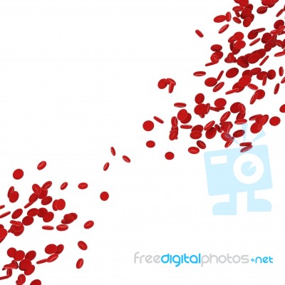 Stream Of Blood Cells Stock Image