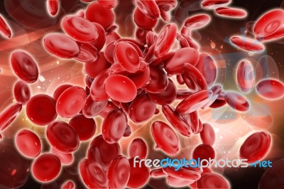 Stream Of Blood Cells Stock Image