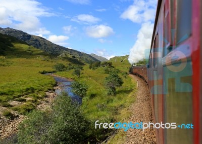 Stream Train Stock Photo