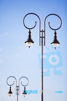 Street lamp Post Stock Photo