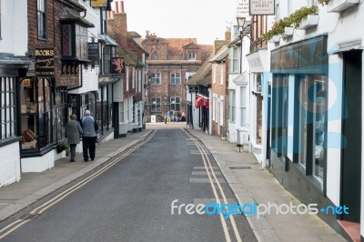 Street Scene In Rye Stock Photo